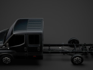 iveco daily crew cab l4 chassis 2020 Modello 3D