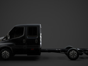 iveco daily crew cab l4 chassis 2020 Modello 3D