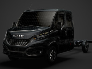 iveco daily crew cab l4 chassis 2020 Modello 3D