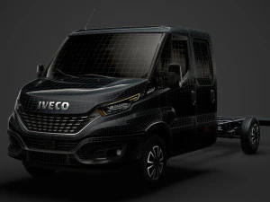 iveco daily crew cab l4 chassis 2020 3D Model