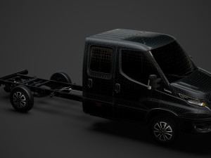 iveco daily crew cab l4 chassis 2020 Modello 3D