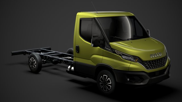 iveco dailysingle cab l3 chassis 2020 3D मॉडल .c4d .max .obj .3ds .fbx .stl .blend 