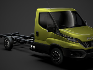 iveco dailysingle cab l3 chassis 2020 3D मॉडल