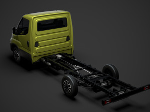 iveco dailysingle cab l3 chassis 2020 3D मॉडल