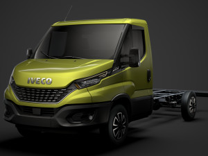 iveco dailysingle cab l3 chassis 2020 3D मॉडल