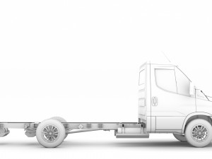 iveco dailysingle cab l3 chassis 2020 3D मॉडल