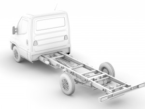 iveco dailysingle cab l3 chassis 2020 3D मॉडल