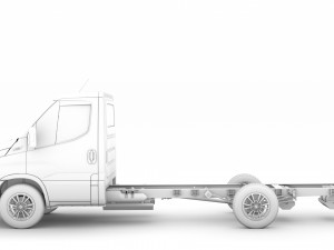 iveco dailysingle cab l3 chassis 2020 3D मॉडल
