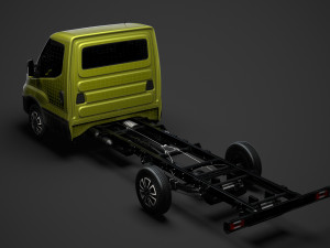 iveco dailysingle cab l3 chassis 2020 3D मॉडल