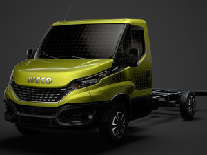 iveco dailysingle cab l3 chassis 2020 3D मॉडल