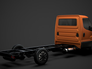iveco dailysingle cab l4 chassis 2020 3D 모델