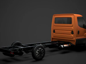 iveco dailysingle cab l4 chassis 2020 3D Model
