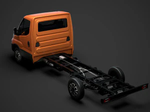 iveco dailysingle cab l4 chassis 2020 3D Model