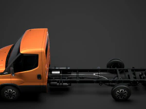 iveco dailysingle cab l4 chassis 2020 3D Model