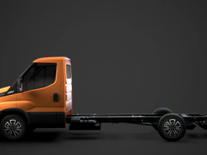 iveco dailysingle cab l4 chassis 2020 3D Model
