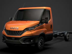 iveco dailysingle cab l4 chassis 2020 3D 모델
