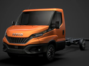 iveco dailysingle cab l4 chassis 2020 3D Model