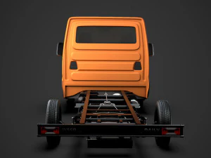 iveco dailysingle cab l4 chassis 2020 3D Model