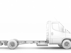 iveco dailysingle cab l4 chassis 2020 3D 모델
