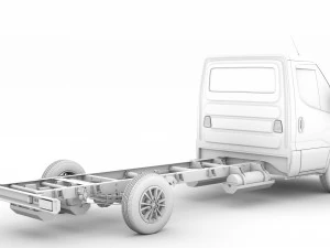 iveco dailysingle cab l4 chassis 2020 3D Model