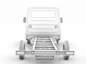 iveco dailysingle cab l4 chassis 2020 3D Model