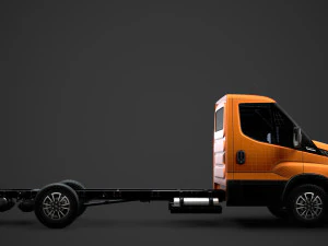 iveco dailysingle cab l4 chassis 2020 3D Model