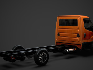 iveco dailysingle cab l4 chassis 2020 3D 모델