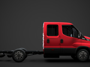 iveco daily crew cab l2 chassis 2020 Modelo 3D
