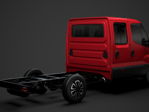 iveco daily crew cab l2 chassis 2020 Modelo 3D