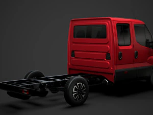iveco daily crew cab l2 chassis 2020 3D Model