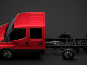 iveco daily crew cab l2 chassis 2020 Modelo 3D