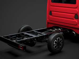 iveco daily crew cab l2 chassis 2020 Modelo 3D