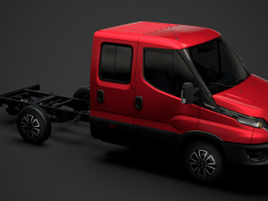 iveco daily crew cab l2 chassis 2020 Modelo 3D