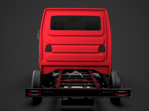 iveco daily crew cab l2 chassis 2020 Modelo 3D