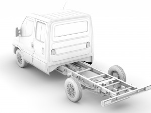 iveco daily crew cab l2 chassis 2020 Modelo 3D