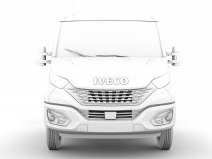 iveco daily crew cab l2 chassis 2020 Modelo 3D