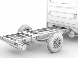 iveco daily crew cab l2 chassis 2020 Modelo 3D