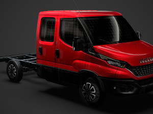 iveco daily crew cab l2 chassis 2020 Modelo 3D