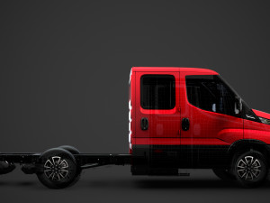 iveco daily crew cab l2 chassis 2020 Modelo 3D