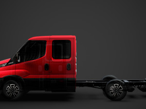 iveco daily crew cab l2 chassis 2020 Modelo 3D