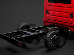 iveco daily crew cab l2 chassis 2020 Modelo 3D