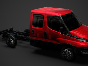 iveco daily crew cab l2 chassis 2020 Modelo 3D