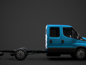 iveco daily crew cab l3 chassis 2020 3D Model