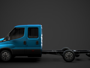 iveco daily crew cab l3 chassis 2020 3D Model