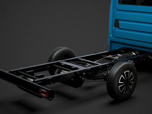 iveco daily crew cab l3 chassis 2020 3D Model