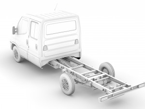 iveco daily crew cab l3 chassis 2020 3D Model