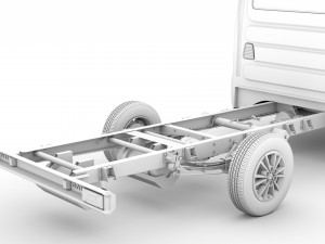 iveco daily crew cab l3 chassis 2020 3D Model