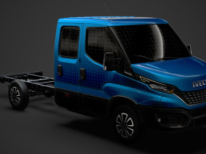 iveco daily crew cab l3 chassis 2020 3D Model