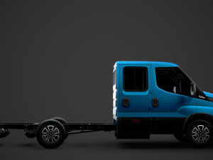 iveco daily crew cab l3 chassis 2020 3D Model