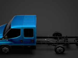 iveco daily crew cab l3 chassis 2020 3D Model